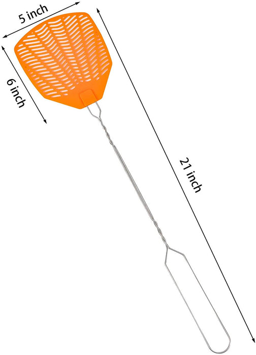 super long 5*6*21 inch orange fly swatter 