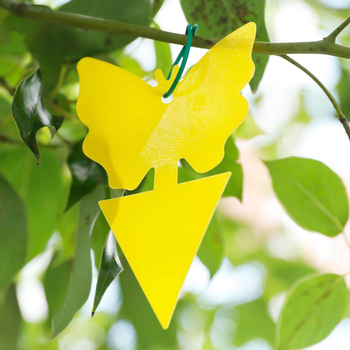 8 PCS Sticky Fly Ribbons,Yellow Sticky Fly Traps Indoor/Outdoor Fly Catcher  